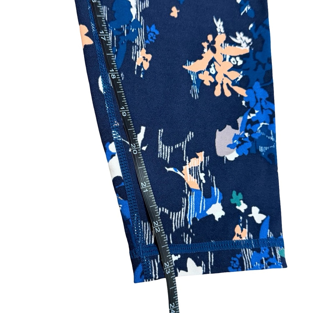 ✨ Sweaty Betty Power 7/8 Leggings Navy Floral Print Size M Sculpting Activewear - Picture 6 of 12